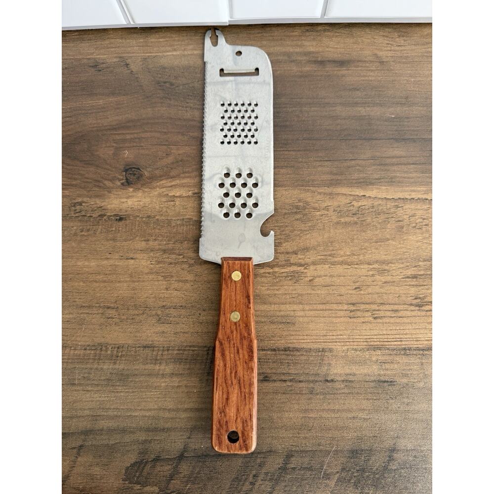 Vintage WIZARD Knife Opener Zester Grater Slicer, Stainless, JAPAN